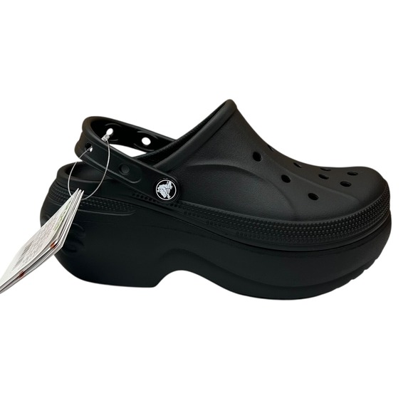 Crocs Women's Mega Wedge Platform Clog Size 7 Black Slip-on Style Water Friendly - Picture 2 of 14